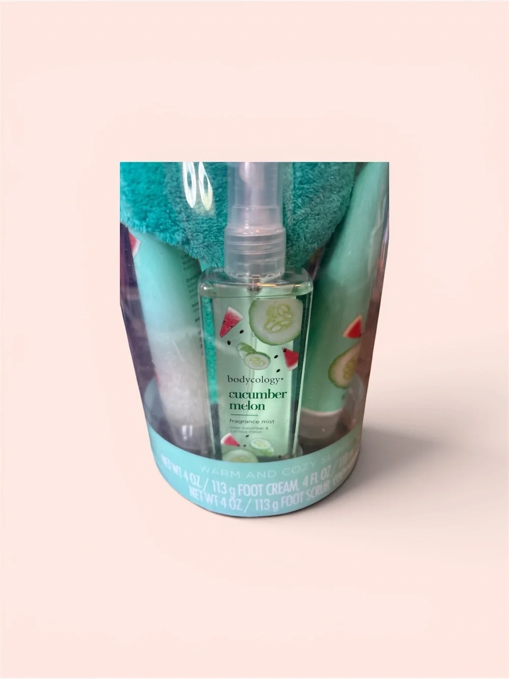 Bodycology Cozy Slippers Foot Care Set - Teal
